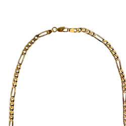 Collier ras de cou en or jaune maille figaro - Castafiore