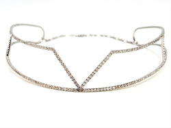 Collier Ras de cou graphique en or blanc et diamants - Castafiore