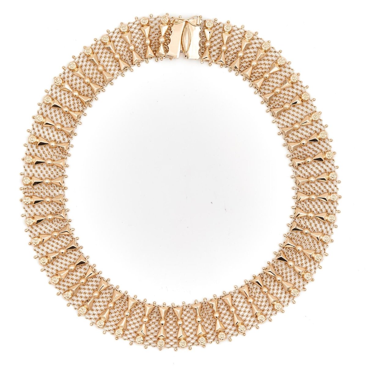 Collier Ras de cou imposant en or jaune - Castafiore