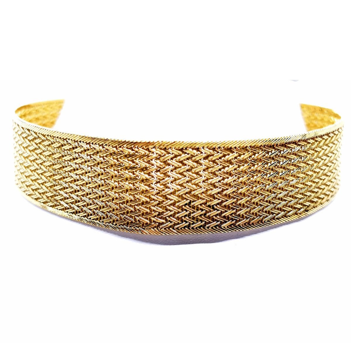 Collier Ras de cou imposant en or jaune et perle - Castafiore