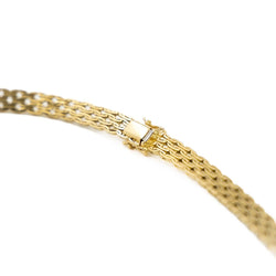 Collier Ras de cou maille en or jaune - Castafiore