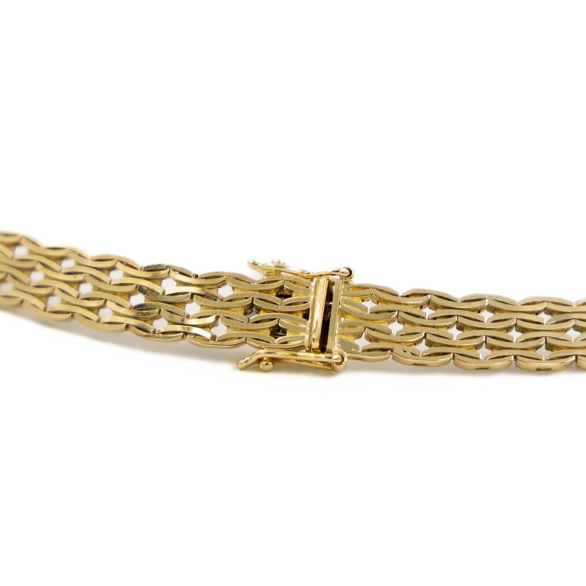 Collier Ras de cou maille en or jaune - Castafiore