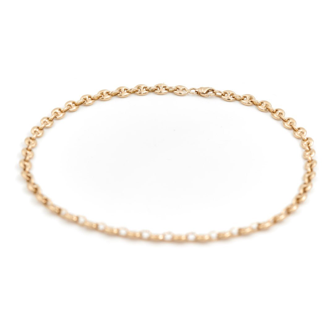 Collier Ras de cou maille en or jaune - Castafiore