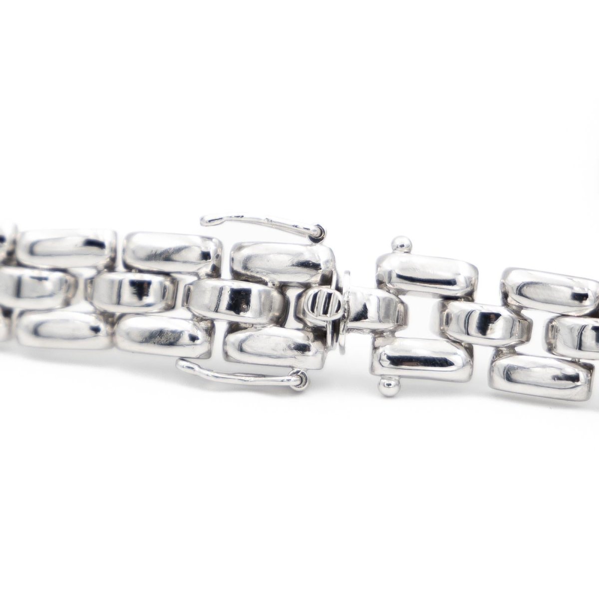 Collier Ras de cou maille or blanc et diamants - Castafiore