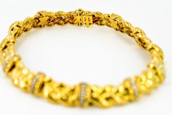 Collier Ras de cou OJ PERRIN en or jaune et diamants - Castafiore