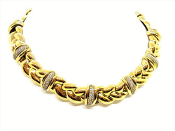 Collier Ras de cou OJ PERRIN en or jaune et diamants - Castafiore