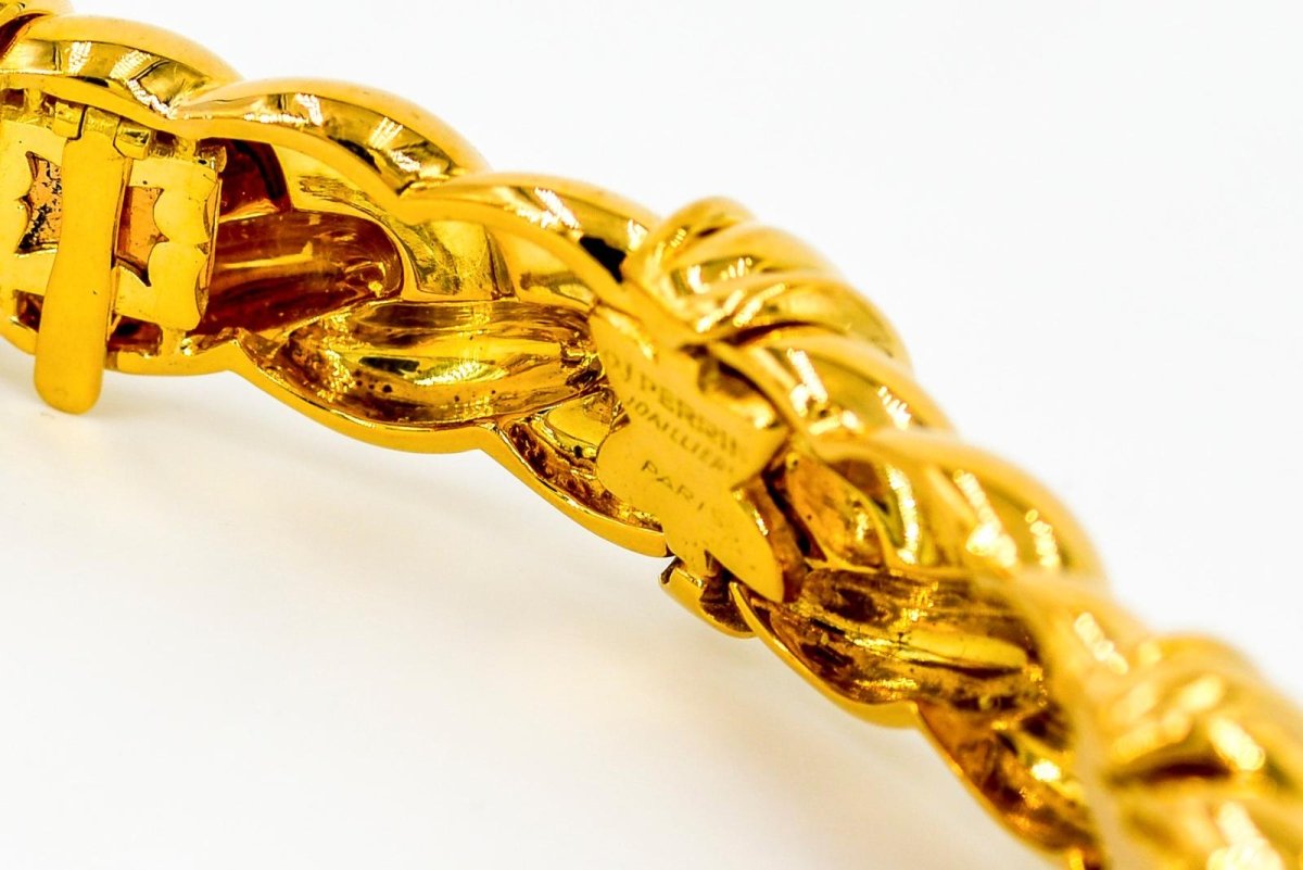 Collier Ras de cou OJ PERRIN en or jaune et diamants - Castafiore