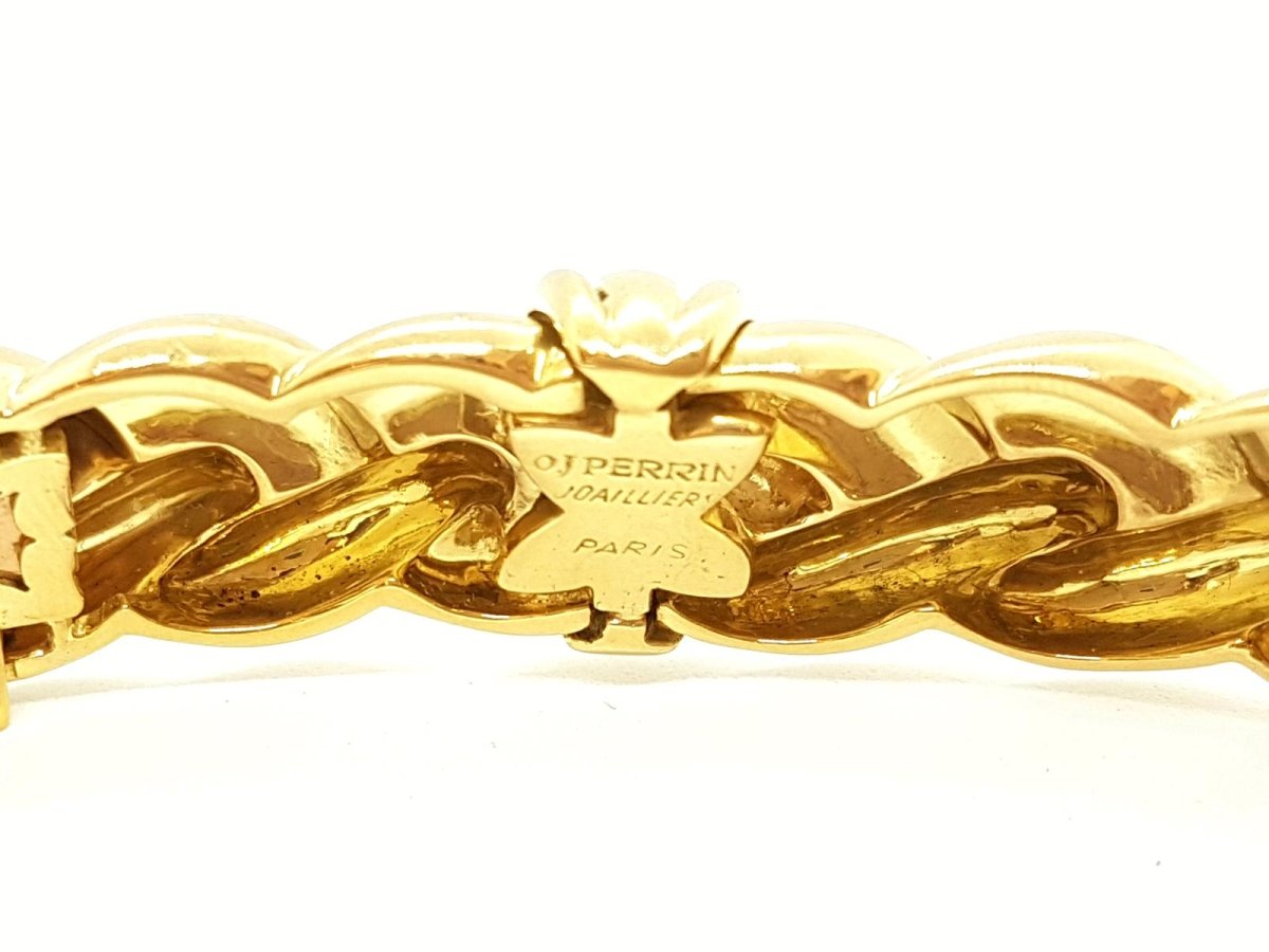 Collier Ras de cou OJ PERRIN en or jaune et diamants - Castafiore