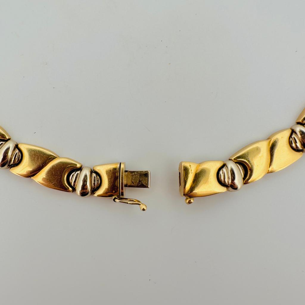 Collier Rigide en or jaune et or blanc - Castafiore