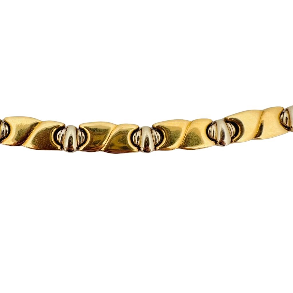 Collier Rigide en or jaune et or blanc - Castafiore