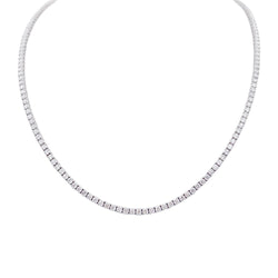 Collier rivière en or blanc, diamants. - Castafiore