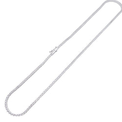 Collier rivière en or blanc, diamants. - Castafiore