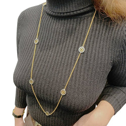 Collier Sautoir BULAGRI "Tondo Sun" en or jaune et acier - Castafiore