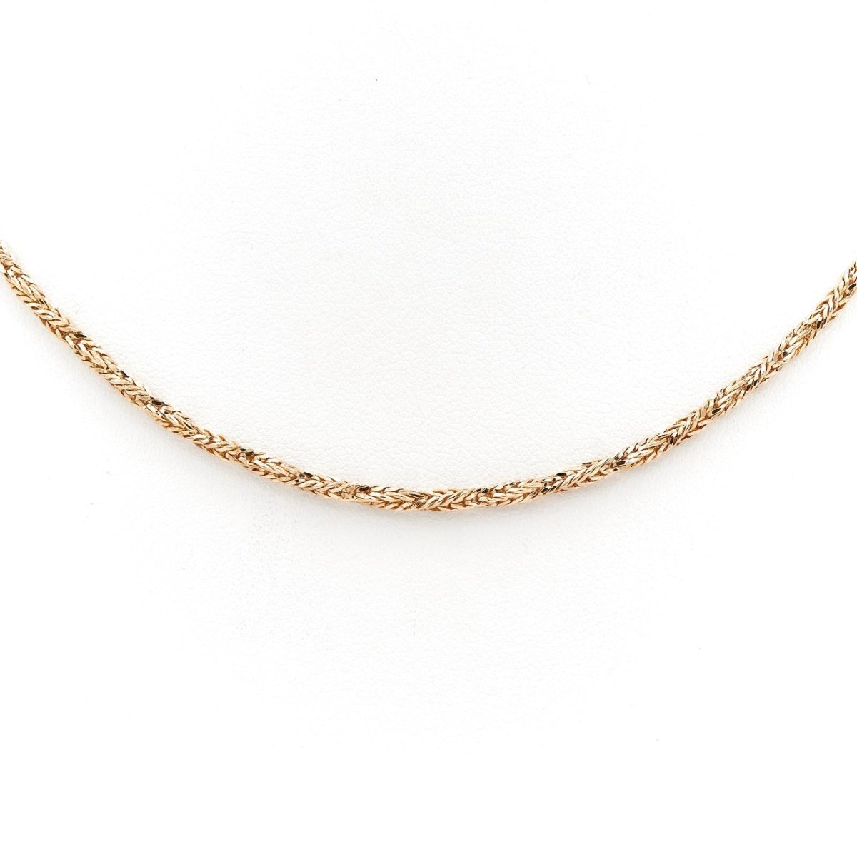 Collier Sautoir maille torsadée en or jaune - Castafiore