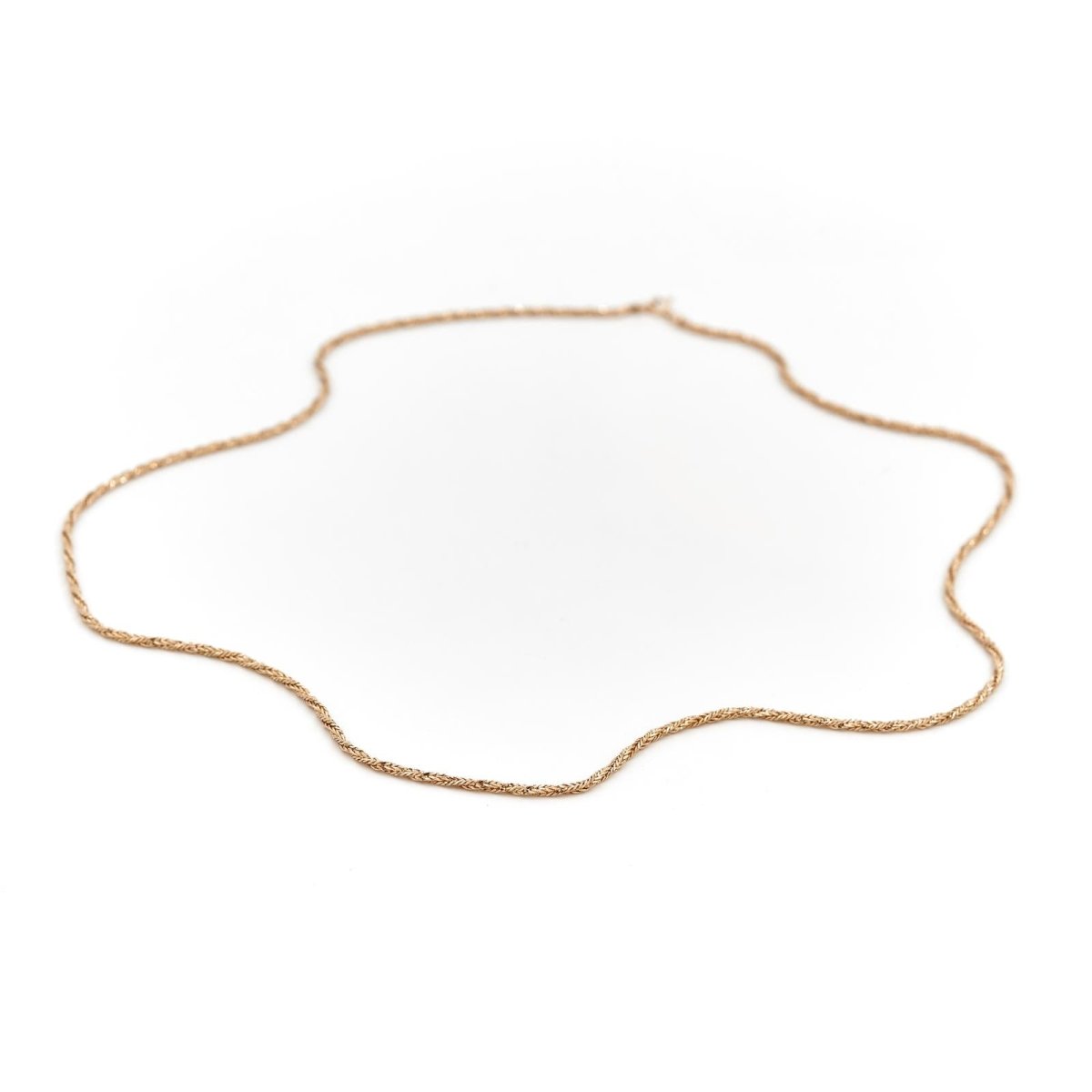 Collier Sautoir maille torsadée en or jaune - Castafiore