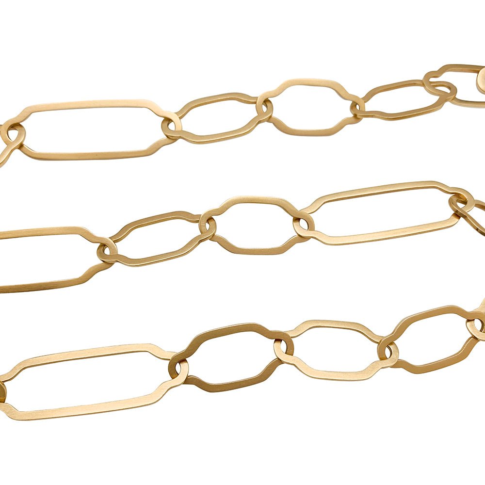 Collier Sautoir POMELLATO "Victoria" en or rose et jais - Castafiore