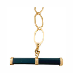 Collier Sautoir POMELLATO "Victoria" en or rose et jais - Castafiore