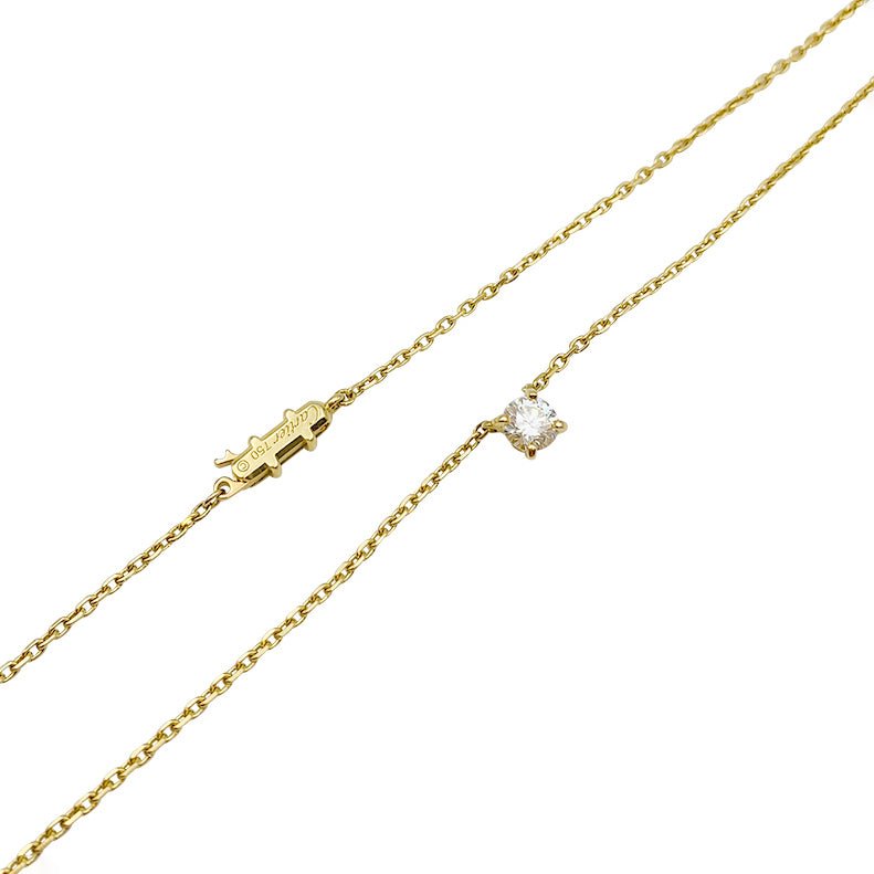 Collier solitaire Cartier, "1895", or jaune - Castafiore