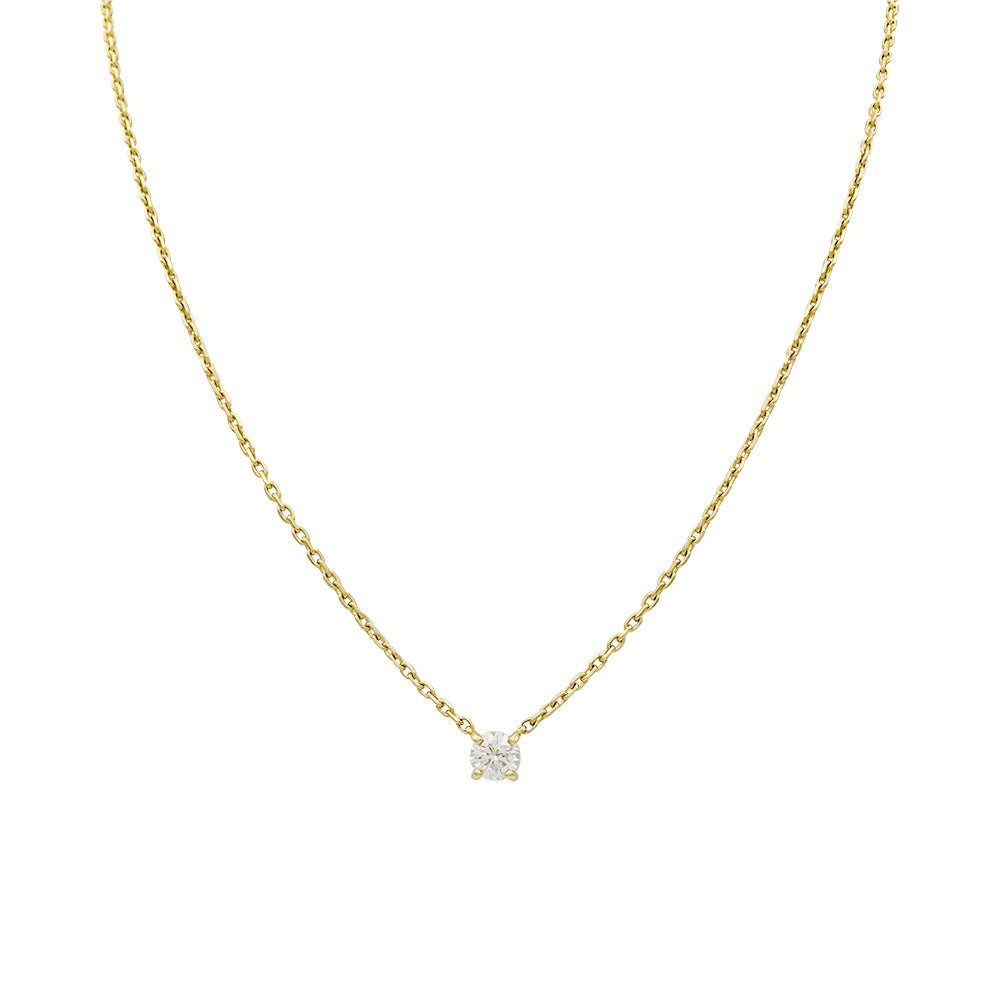 Collier solitaire Cartier, "1895", or jaune - Castafiore