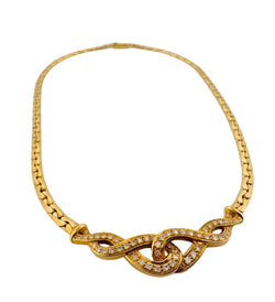 Collier souple en or jaune et diamants - Castafiore
