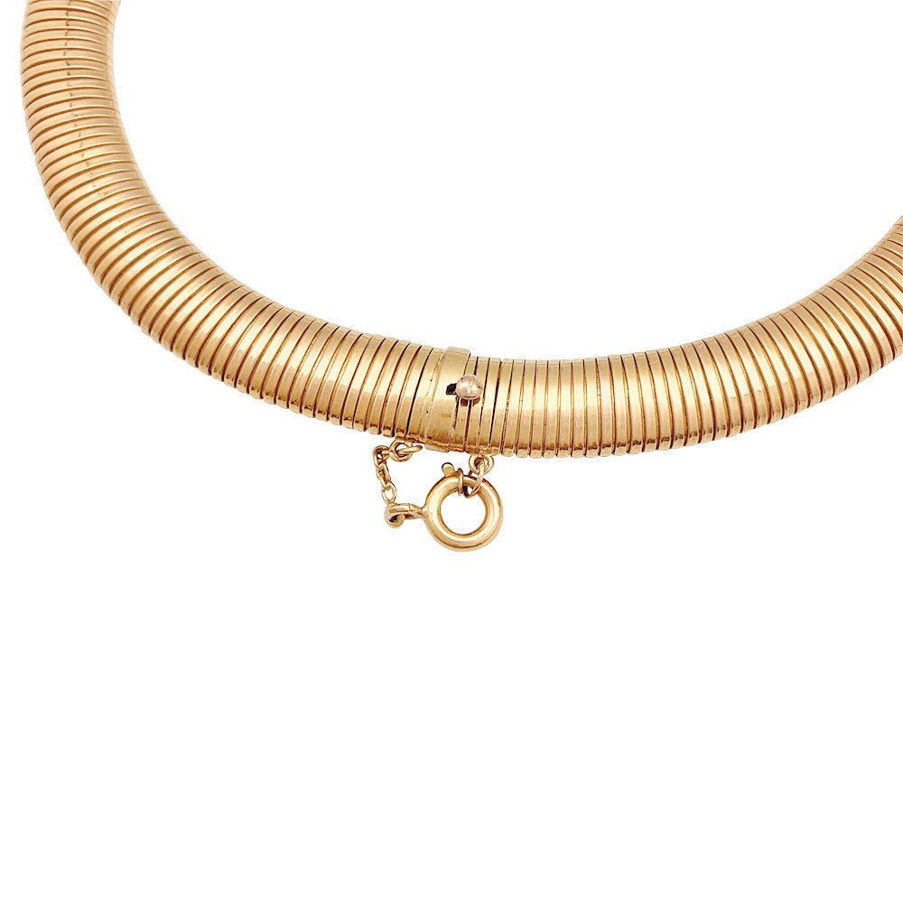 Collier, "Tubogas", or rose - Castafiore