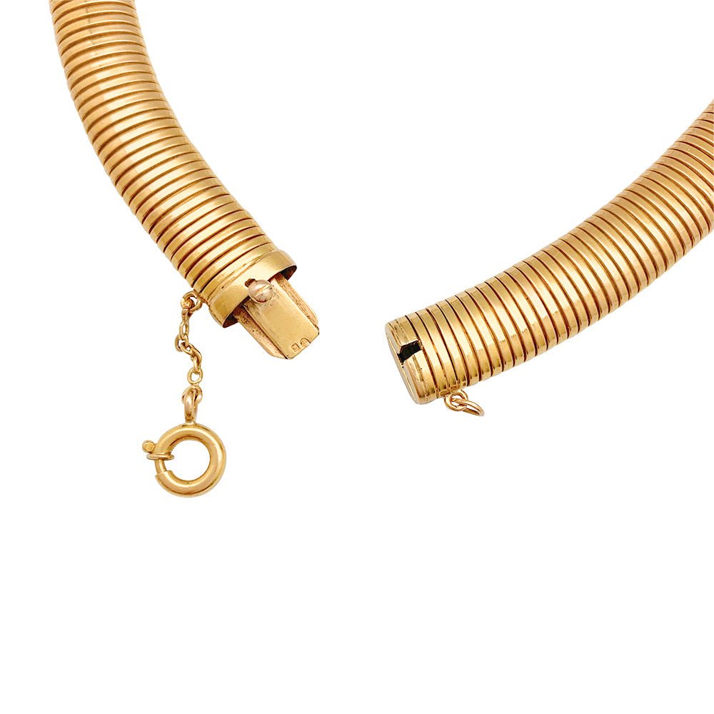 Collier, "Tubogas", or rose - Castafiore
