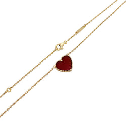 Collier Van Cleef & Arpels, “Lucky Alhambra Coeur”, cornaline - Castafiore