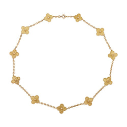 Collier Van Cleef & Arpels, "Vintage Alhambra", or jaune. - Castafiore