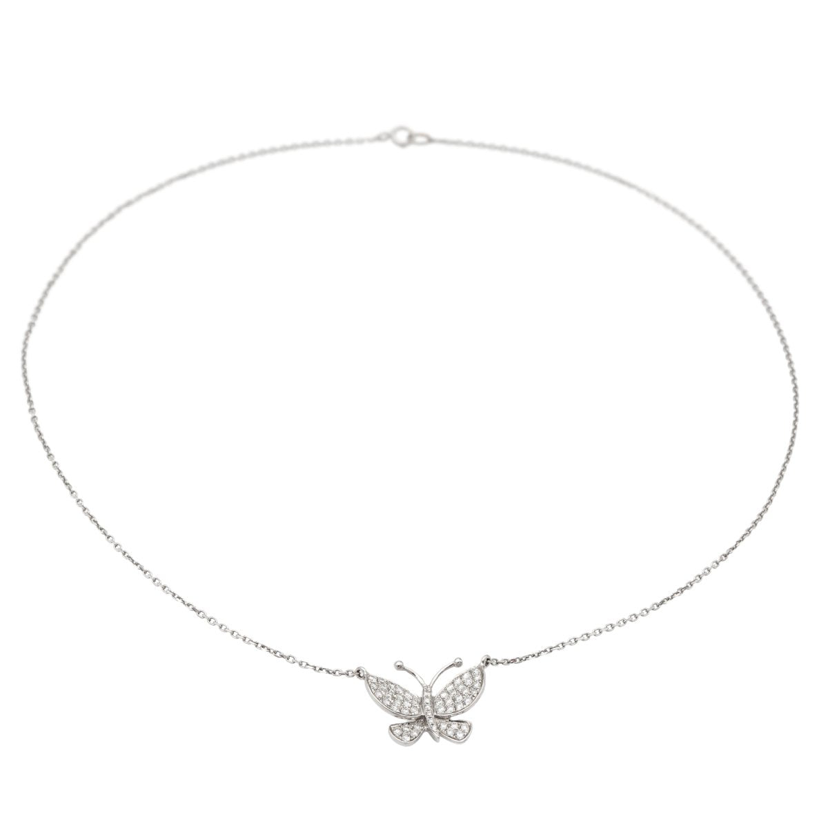 Collier VENDÔME papillon en or blanc et diamants - Castafiore