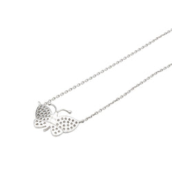 Collier VENDÔME papillon en or blanc et diamants - Castafiore