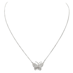 Collier VENDÔME papillon en or blanc et diamants - Castafiore