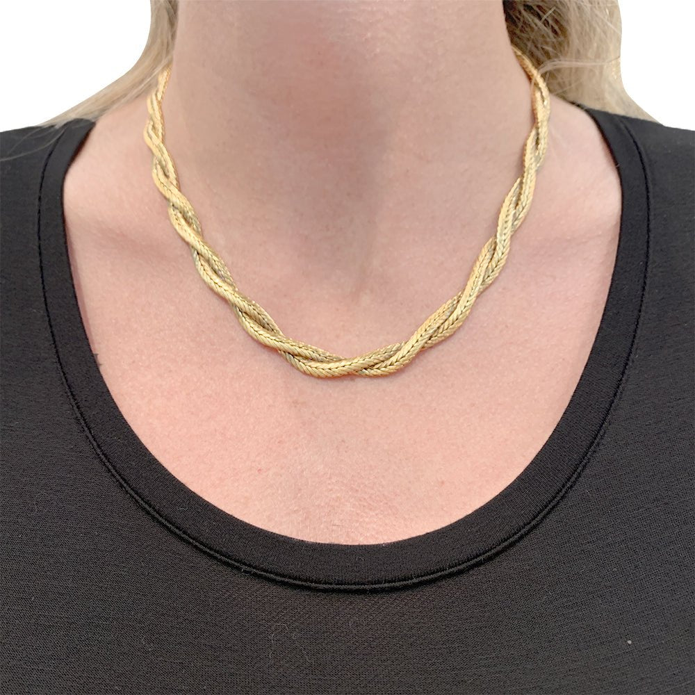 Collier vintage Mellerio dits Meller, or jaune. - Castafiore