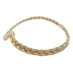 Collier vintage or jaune et diamants - Castafiore