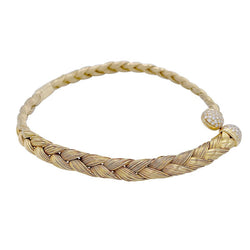 Collier vintage or jaune et diamants - Castafiore