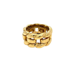 David Webb Woven Gold Unisex Band Ring - Castafiore