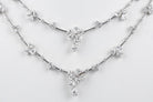 Deux colliers diamants de haute joaillerie en or blanc 18 carats - Castafiore