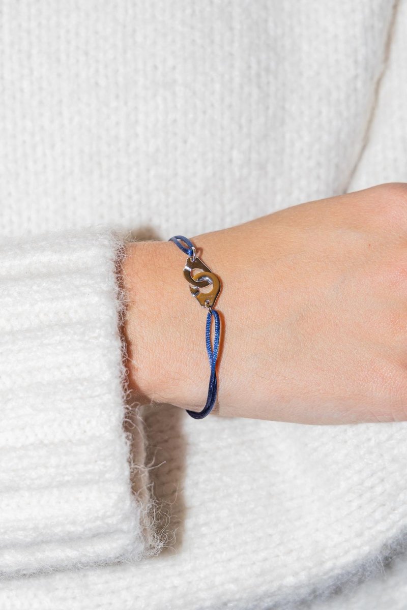 Dinh Van Bracelet Cordon Menottes Or blanc - Castafiore