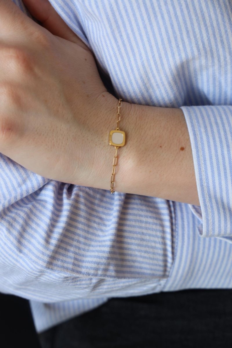 Dinh Van Bracelet Impression Or jaune Nacre - Castafiore