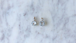 Dormeuses aigue-marine et diamants - Castafiore