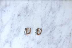 Dormeuses aigue-marine et diamants - Castafiore