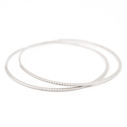 Duos de bracelets Jonc en or blanc - Castafiore