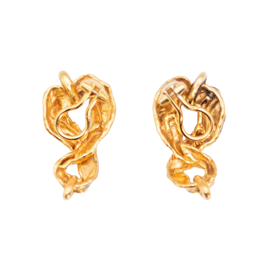 Ensemble bracelet et boucles d'oreilles GILBERT ALBERT en or jaune - Castafiore