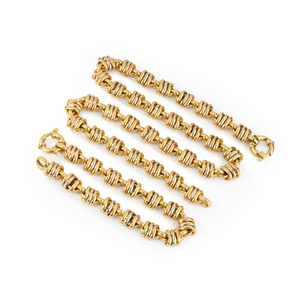 Ensemble Collier-Bracelet TESA en or jaune - Castafiore