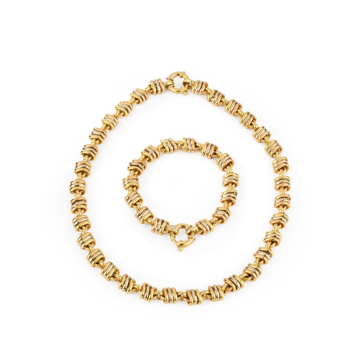 Ensemble Collier-Bracelet TESA en or jaune - Castafiore