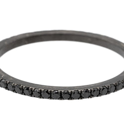 Etername Bague Pure Or noir Diamant - Castafiore
