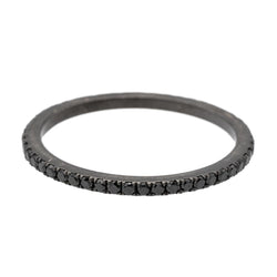 Etername Bague Pure Or noir Diamant - Castafiore
