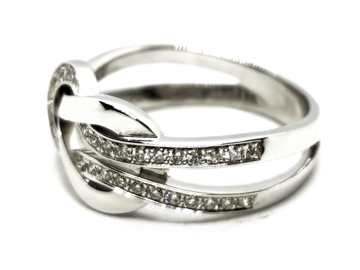 Fred Bague Chance infinie Or blanc Diamant - Castafiore