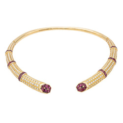 Fred Collier Torque Or jaune Diamant - Castafiore