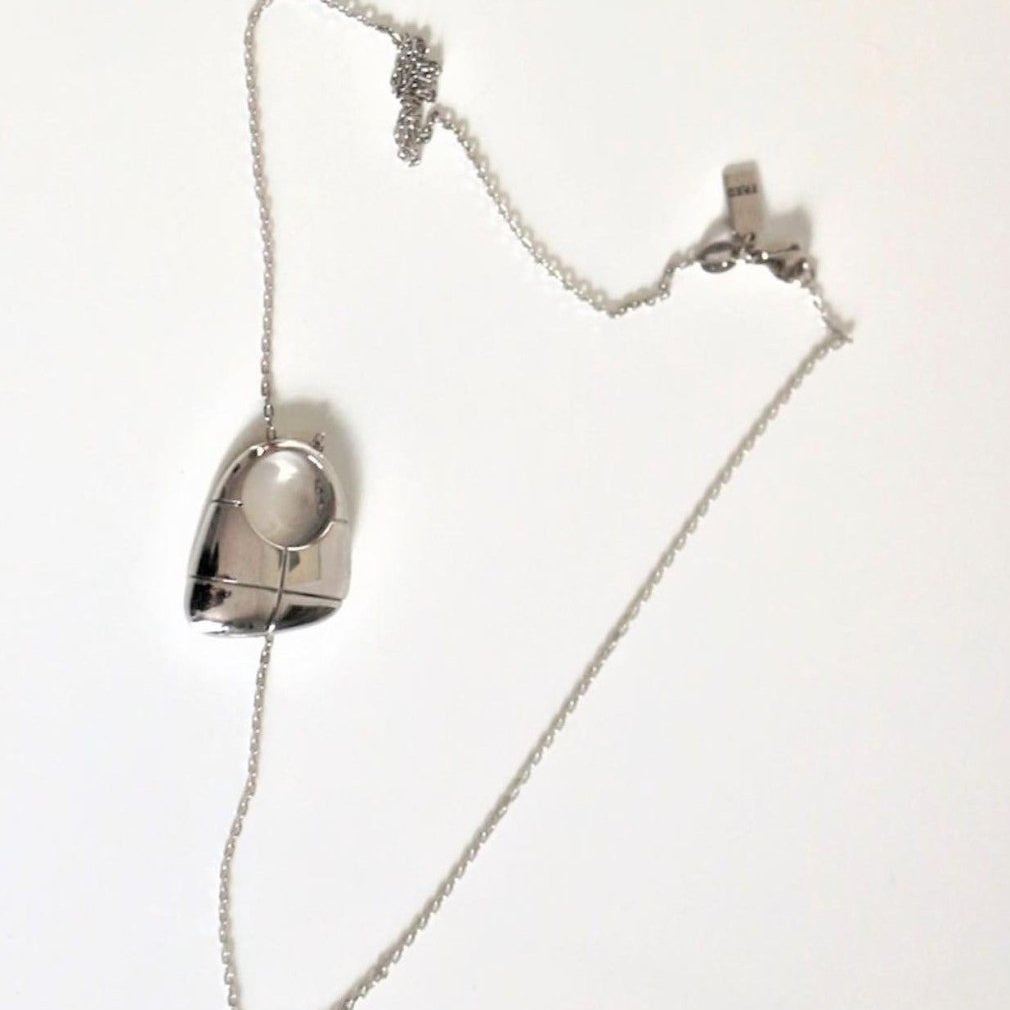 Fred Glory collier pendentif or blanc - Castafiore