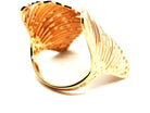 Ginette NY Bague Gingko Or rose - Castafiore